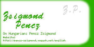 zsigmond pencz business card